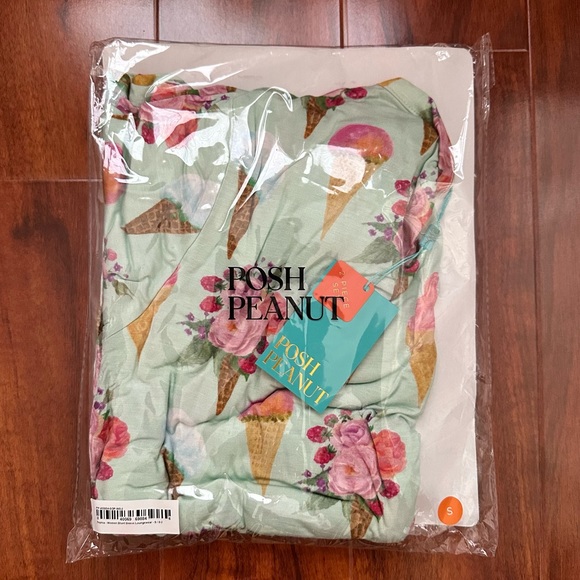 🆕 Women’s Posh Peanut Sophia Ice Cream Short Sleeve Bamboo Loungewear - Small - Picture 2 of 9